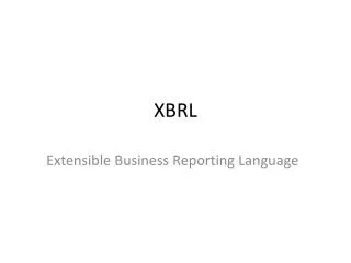 XBRL