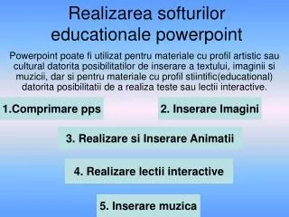 realizarea softurilor educationale powerpoint