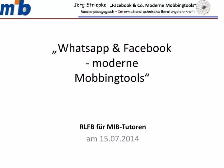 whatsapp facebook moderne mobbingtools