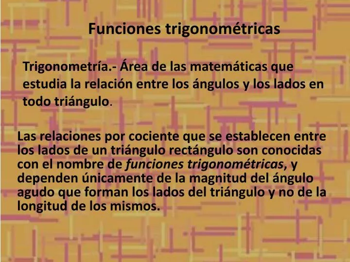 funciones trigonom tricas