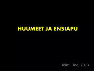 huumeet ja ensiapu