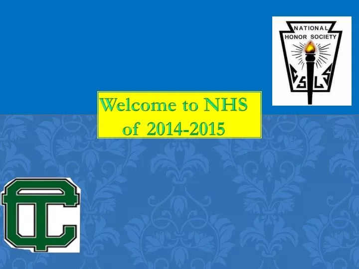 welcome to nhs of 2014 2015