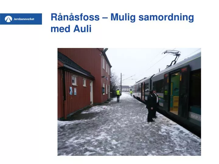 r n sfoss mulig samordning med auli