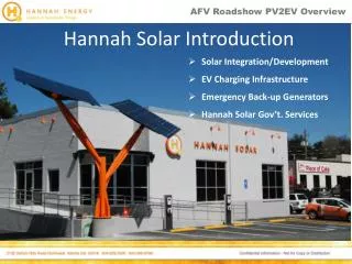 Hannah Solar Introduction