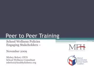 Peer to Peer Training