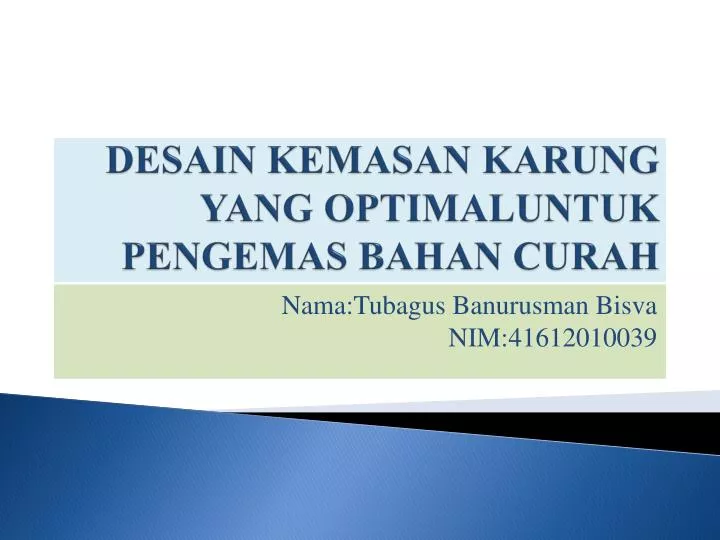 desain kemasan karung yang optimaluntuk pengemas bahan curah