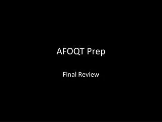 AFOQT Prep