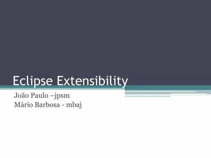 eclipse extensibility