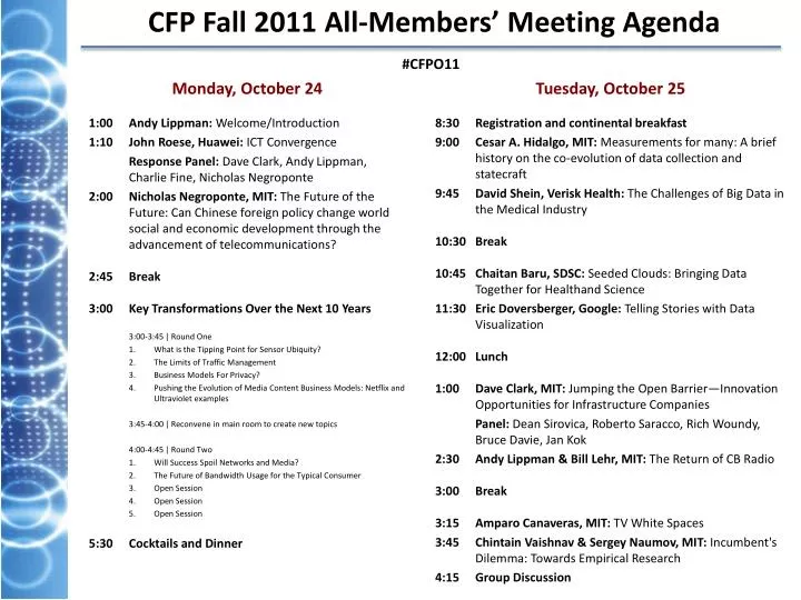 cfp fall 2011 all members meeting agenda