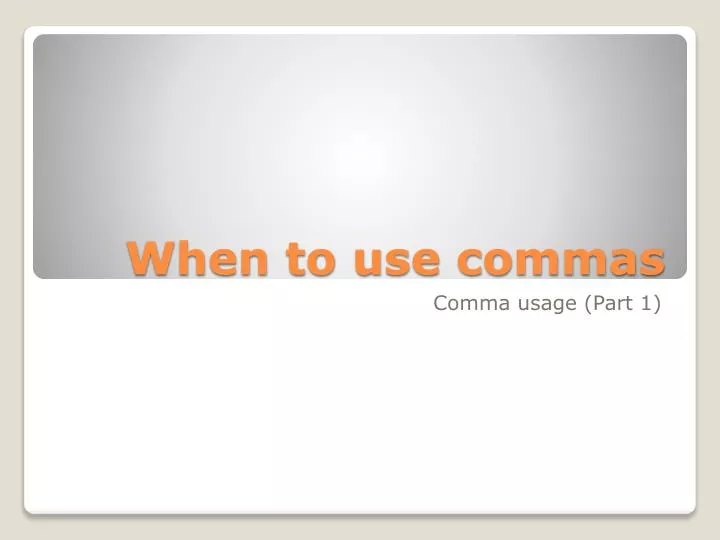 when to use commas