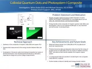 Colloidal Quantum Dots and Photosystem -I Composite
