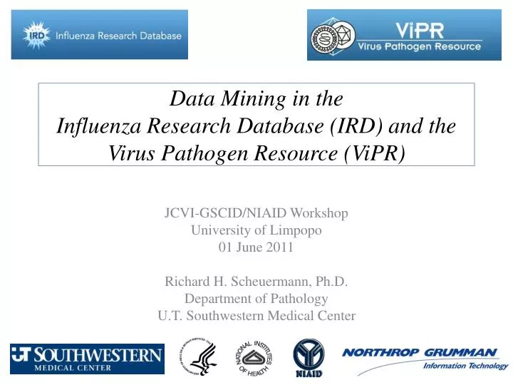data mining in the influenza research database ird and the virus pathogen resource vipr