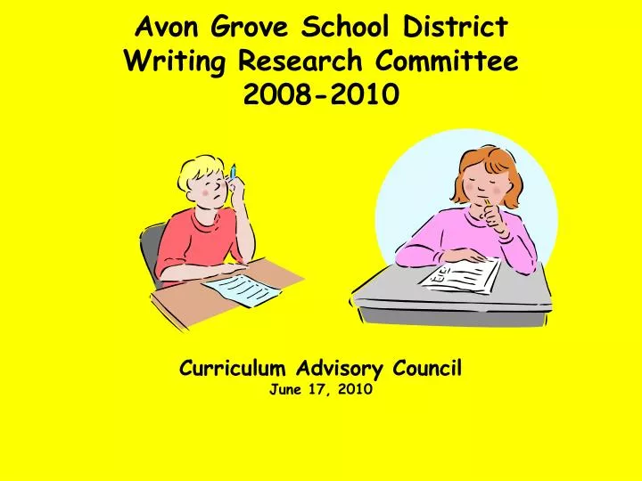 avon grove school district writing research committee 2008 2010