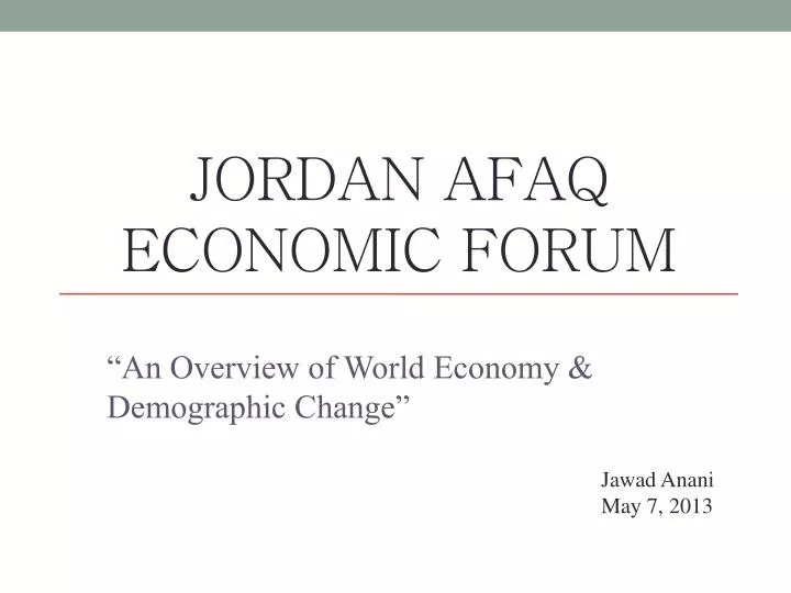 jordan afaq economic forum