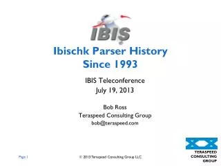 Ibischk Parser History Since 1993