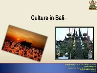 Culture in Bali