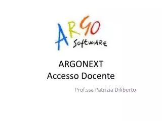 argonext accesso docente