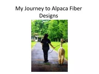 My Journey to Alpaca Fiber Designs