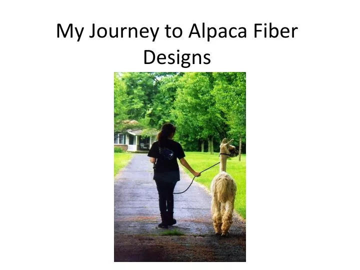 my journey to alpaca fiber designs