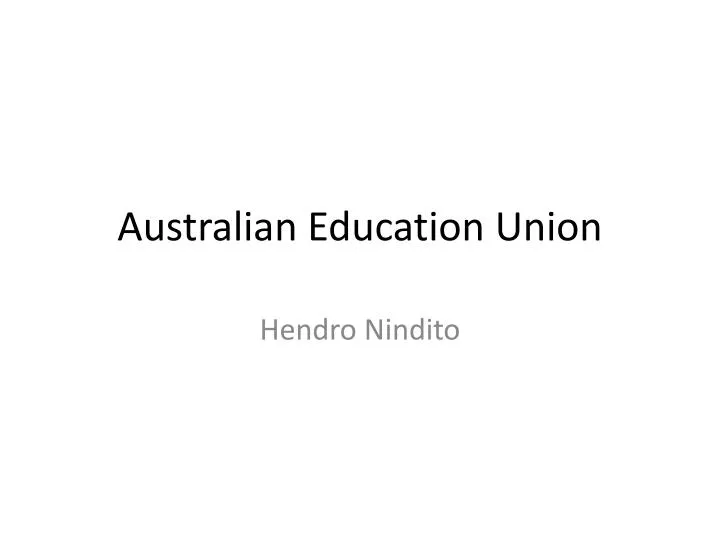 australian education union
