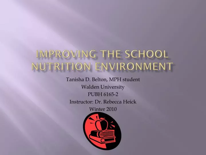 improving the school nutrition environment