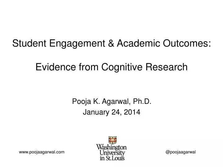 student engagement academic outcomes evidence from cognitive research