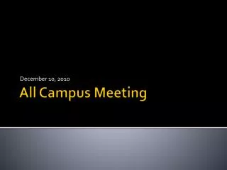 All Campus Meeting