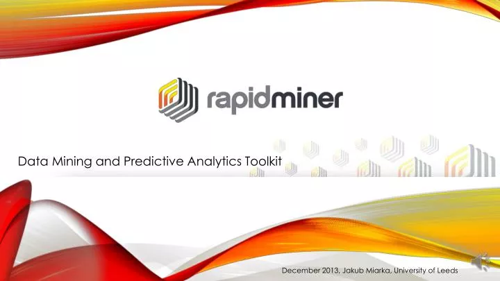 data mining and predictive analytics toolkit
