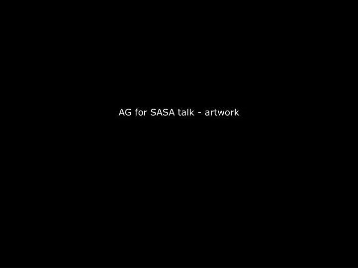 ag for sasa talk artwork