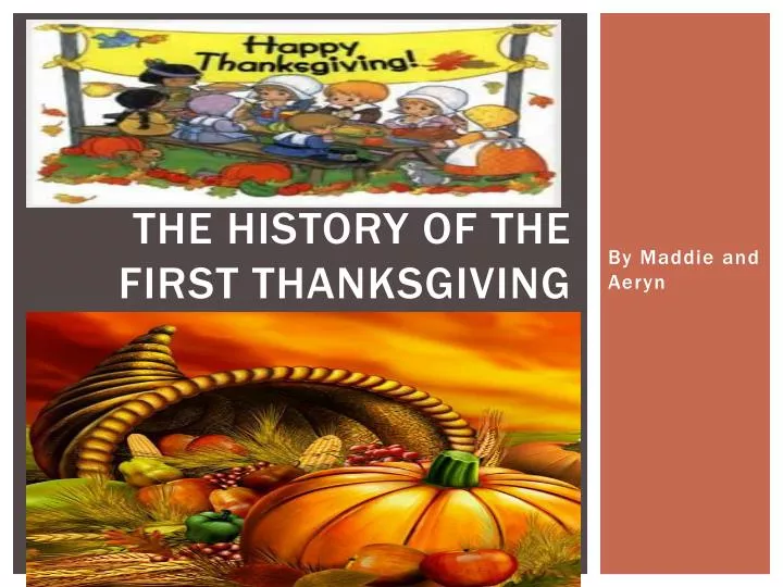 the history of the first thanksgiving