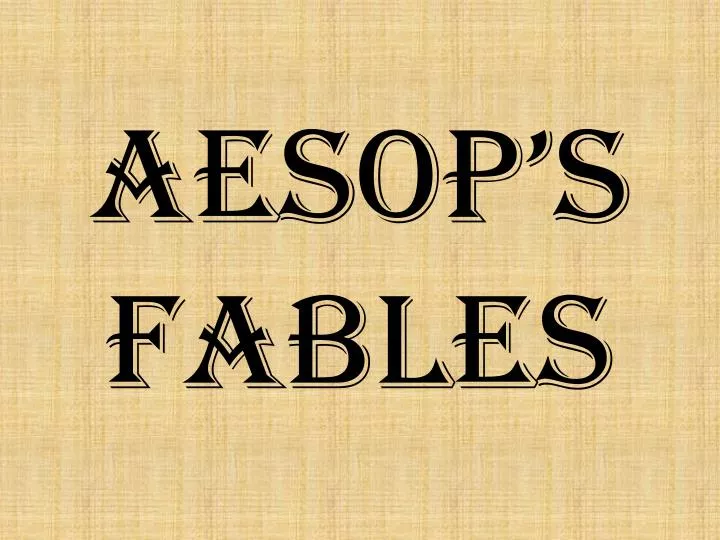 aesop s fables