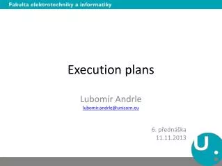 execution plans