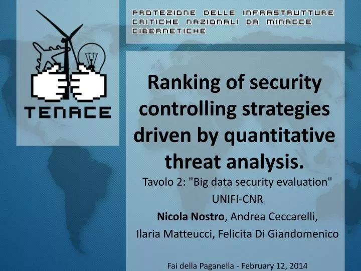 ranking of security controlling strategies driven by quantitative threat analysis