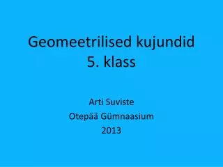 geomeetrilised kujundid 5 klass