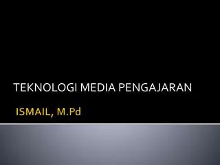 teknologi media pengajaran