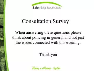 Consultation Survey