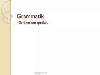 grammatik