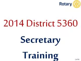 2014 District 5360