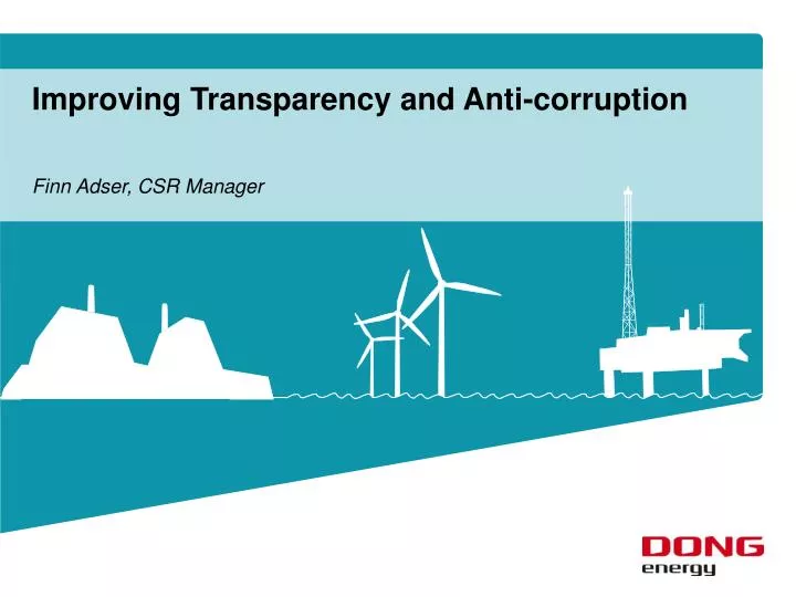 improving transparency and anti corruption
