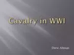 Cavalry in WWI