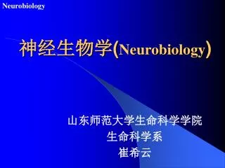 neurobiology