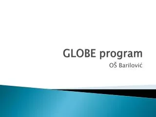 globe program