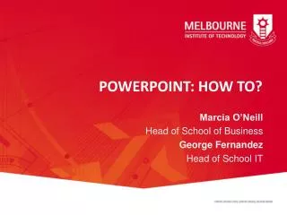 POWERPOINT: HOW TO?