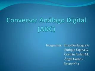 conversor an logo digital adc