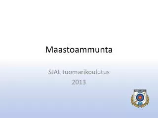 maastoammunta