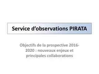 service d observations pirata