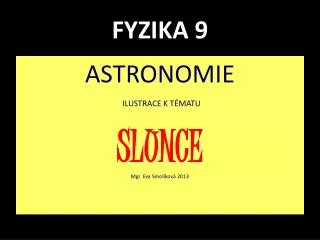 fyzika 9