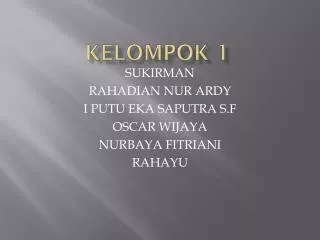 kelompok 1