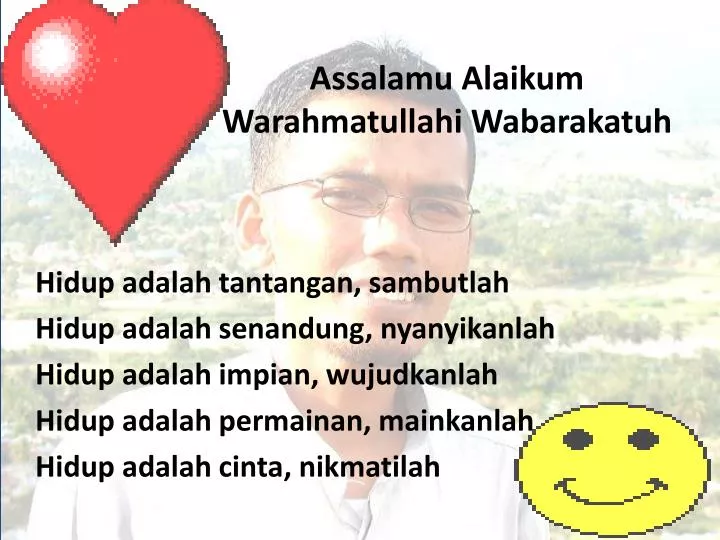 assalamu alaikum warahmatullahi wabarakatuh