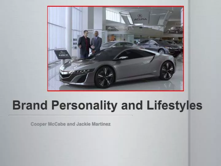 brand personality and lifestyles